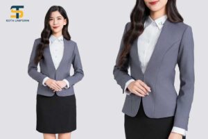 Đồng phục vest nữ cổ chữ V