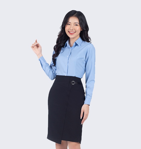 Đồng phục tạo nên hình ảnh thanh lịch và chỉn chu cho phái đẹp.